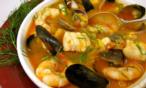 طريقة عمل شوربة ثمار البحر والسمكة الحمراء